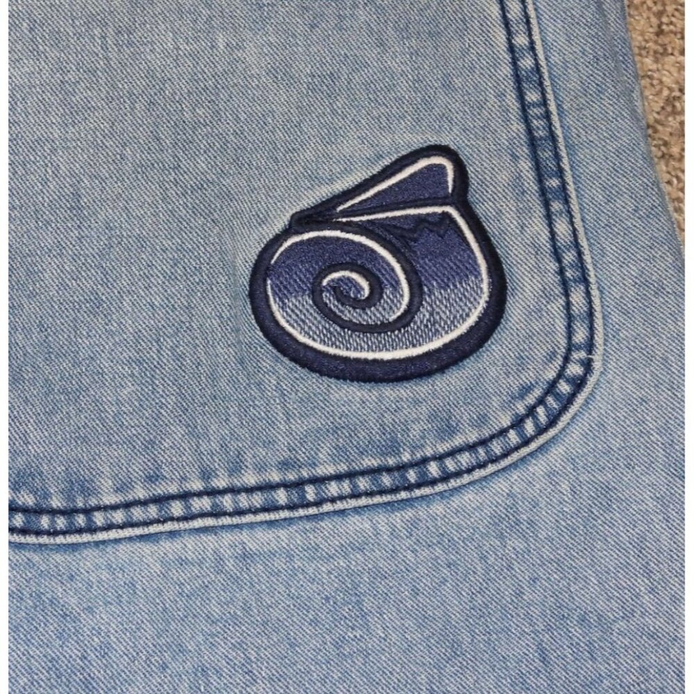 JNCO Twin Cannon Classic Wide Leg Jeans Mens 32x32 Antique Wash Y2K Baggy Skater - Picture 3 of 13